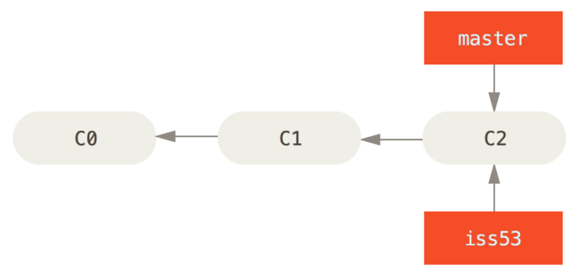 Creating a new branch pointer.